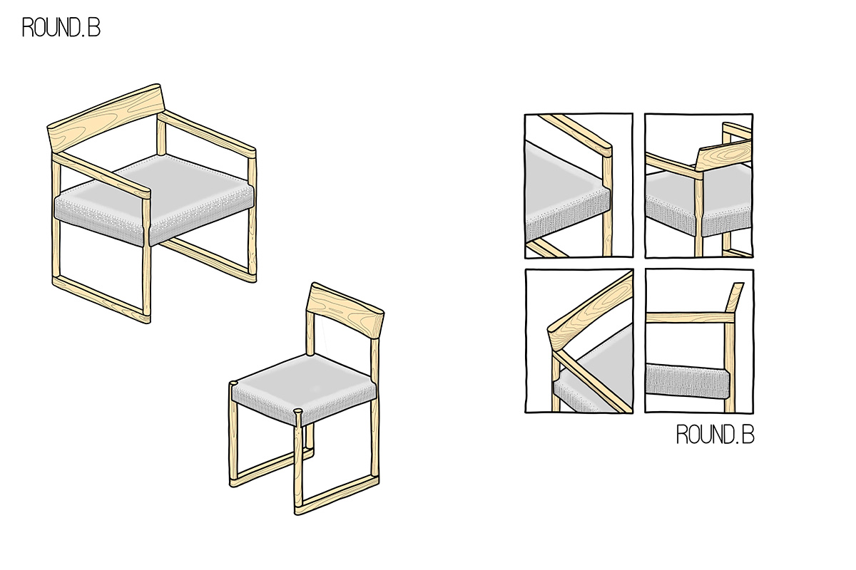잭슨 Round B Lounge Chair 