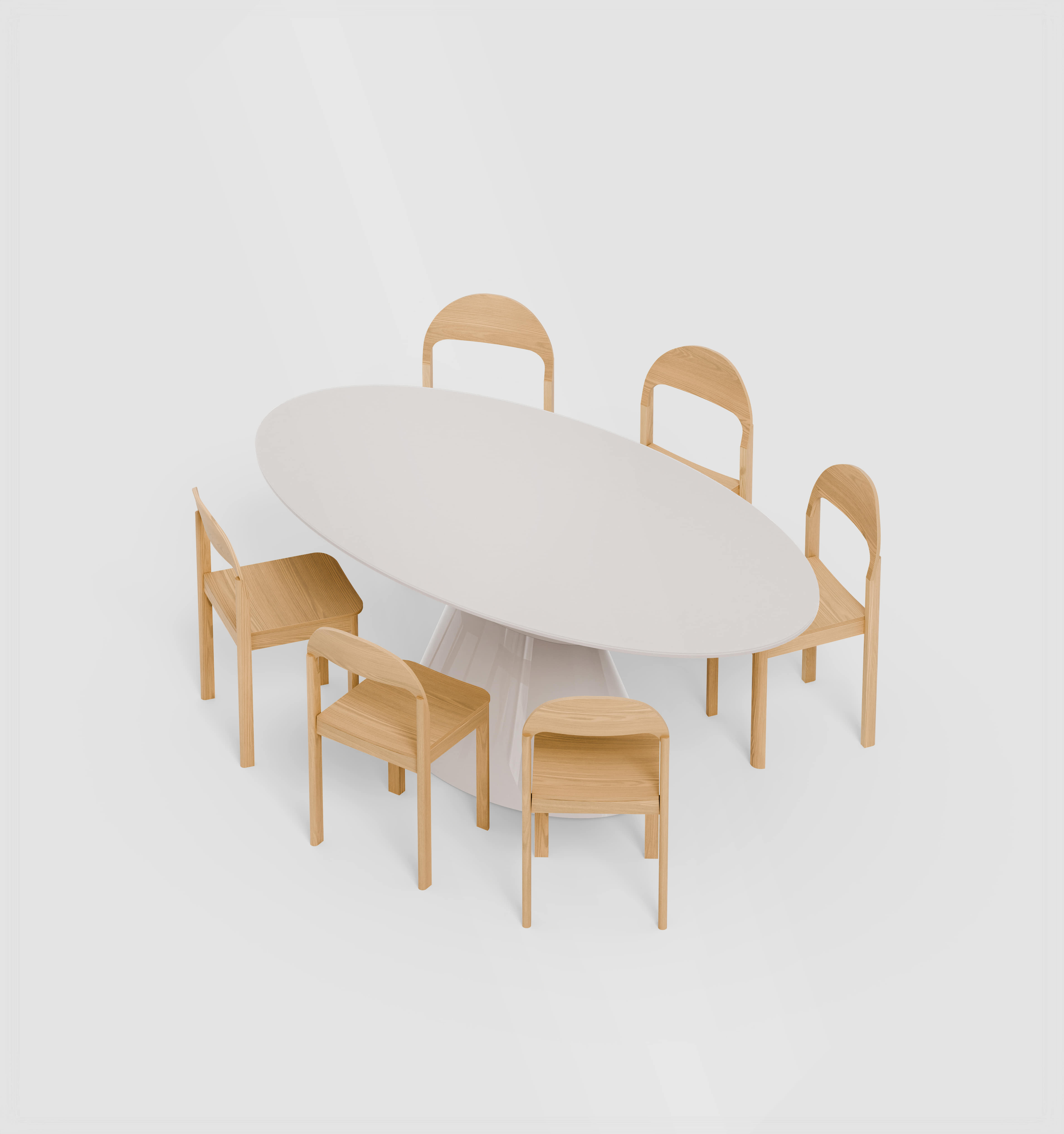 잭슨 Flare Oval Table