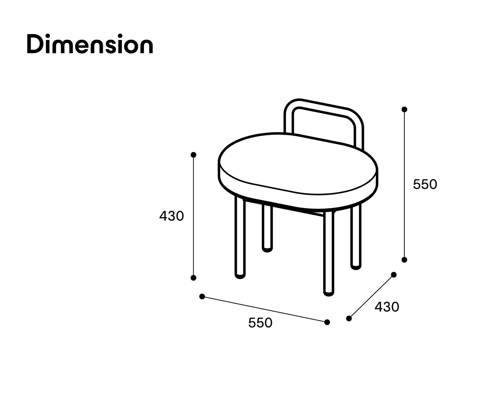 무니토 BOLD CHAIR