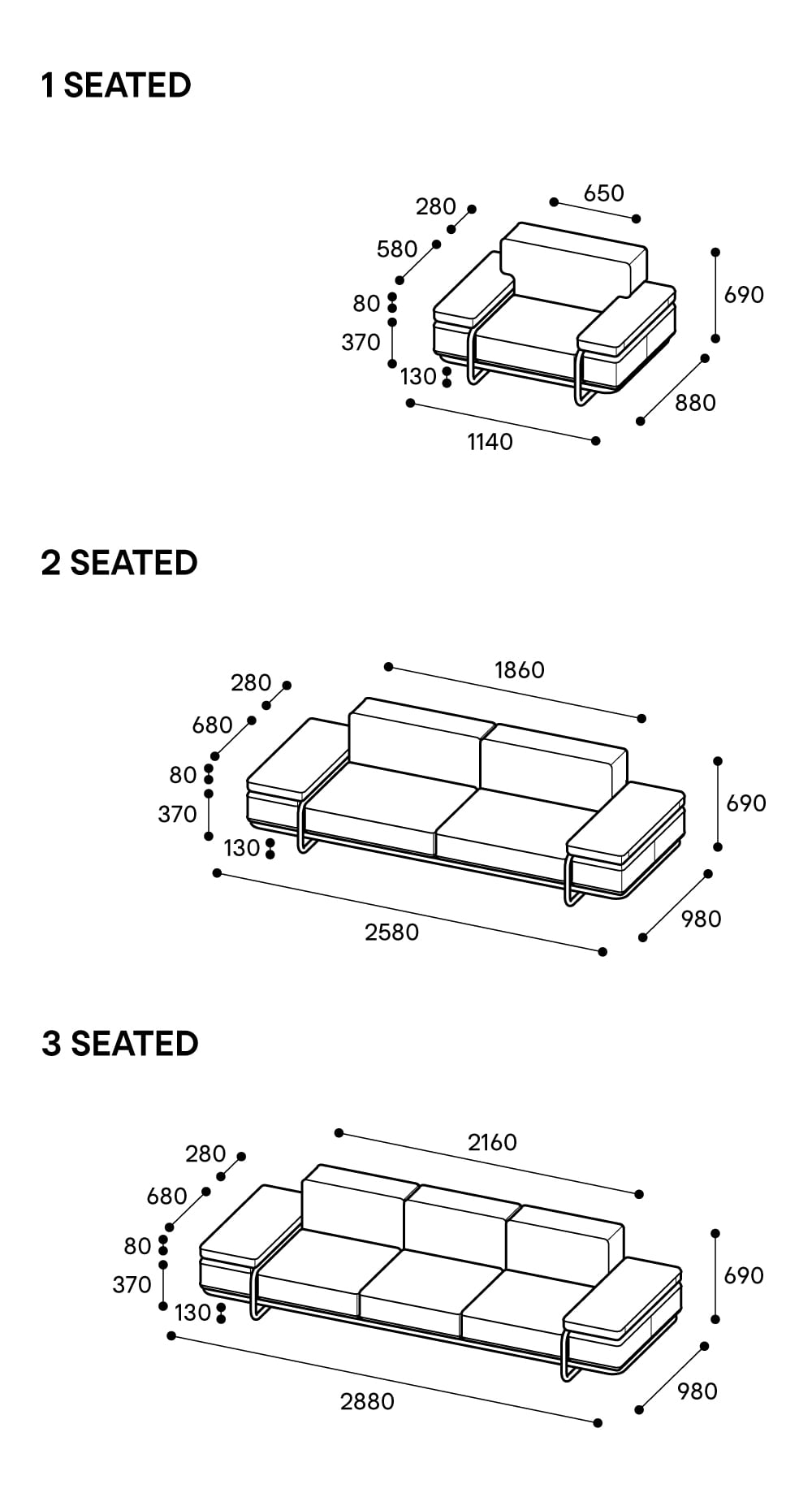 무니토 NOIR SOFA | Leather