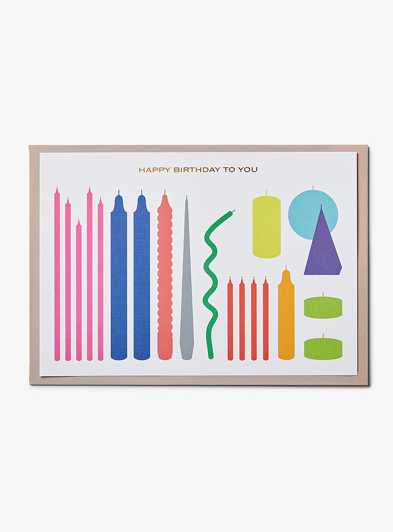 웬아이워즈영 - Birthday Card with Candle Light Sticker