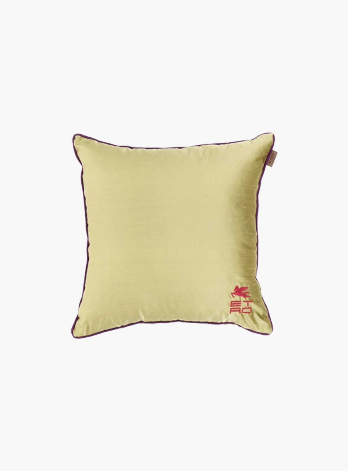 Etro - Logo Embroidery Cushion Green 41B079225504